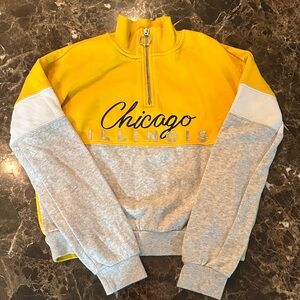 H&M Chicago Illinois Yellow Zipper Sweatshirt